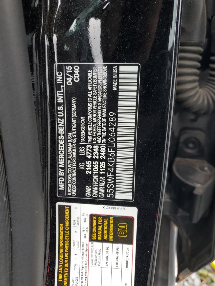 Lot #2188463141 2015 MERCEDES-BENZ C 300 4MAT