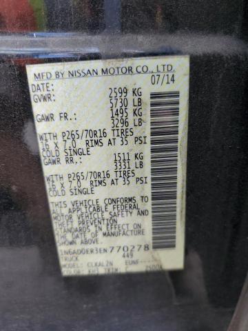 1N6AD0ER3EN770278 Nissan FRONTIER S