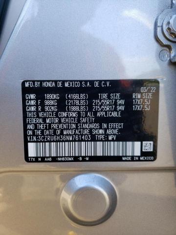 2022 HONDA HR-V LX - 3CZRU6H36NM761403