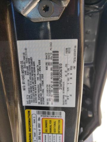 3FA6P0G73GR367810 Ford FUSION S