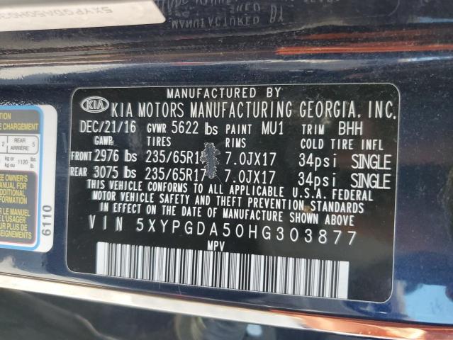 2017 KIA SORENTO LX - 5XYPGDA50HG303877