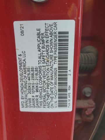 2021 HONDA ACCORD SPO - 1HGCV1F38MA098928