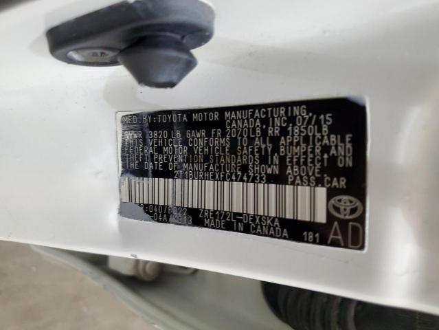 2T1BURHEXFC474733 Toyota COROLLA L