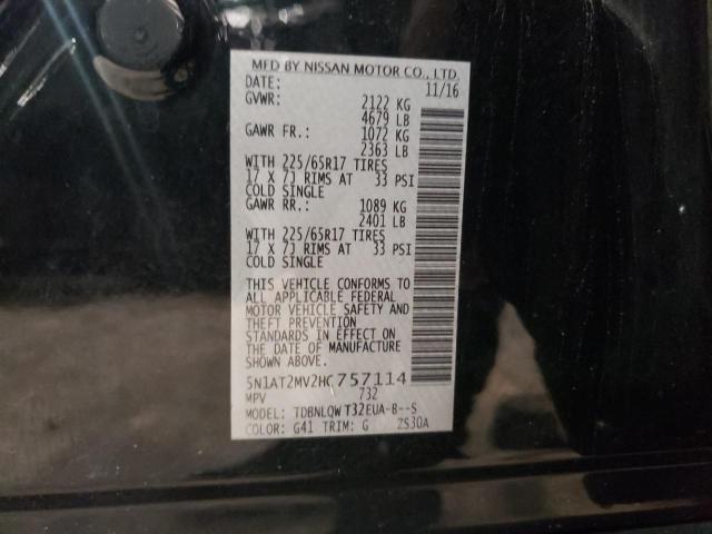 2017 NISSAN ROGUE SV - 5N1AT2MV2HC757114