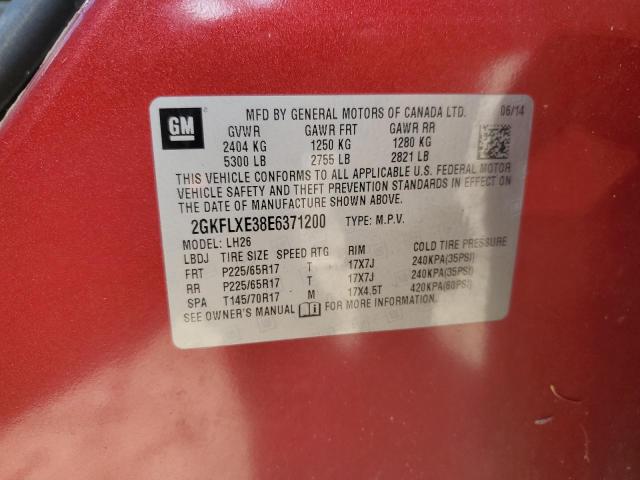 2GKFLXE38E6371200 GMC Terrain Slt