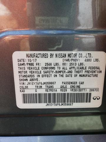 JN1EV7AP6JM359667 Infiniti Q50 LUXE