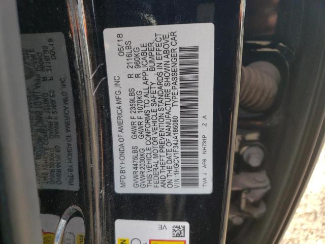 1HGCV1F34JA186080 Honda Accord Sport