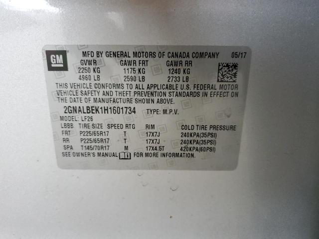 2017 CHEVROLET EQUINOX LS - 2GNALBEK1H1601734