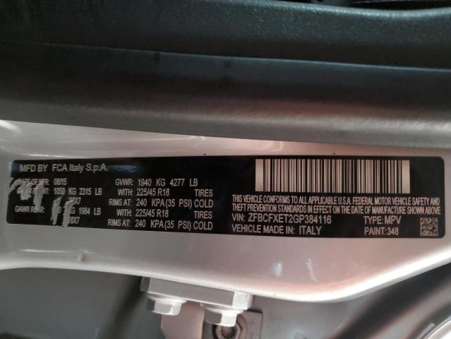 ZFBCFXET2GP384116 Fiat 500x Trekking Plus