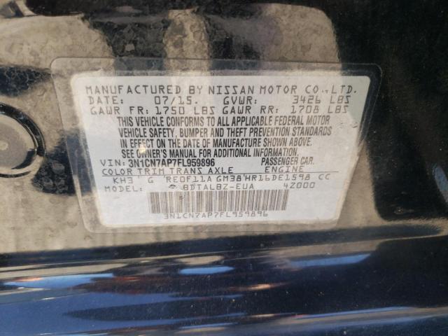 3N1CN7AP7FL959896 | 2015 NISSAN VERSA S