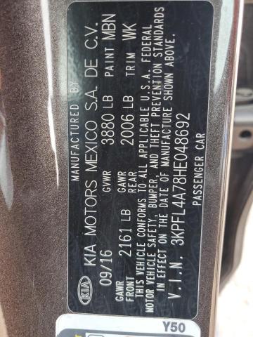 2017 KIA FORTE LX - 3KPFL4A78HE048692