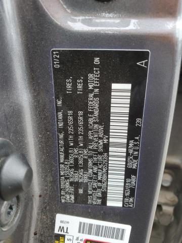 VIN 5TDGZRBH7MS529394 2021 Toyota Highlander, Xle no.12