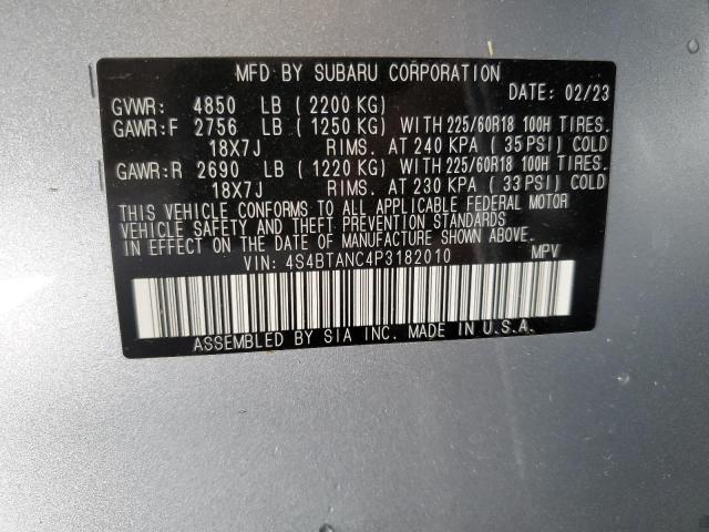 4S4BTANC4P3182010 | 2023 SUBARU OUTBACK LI