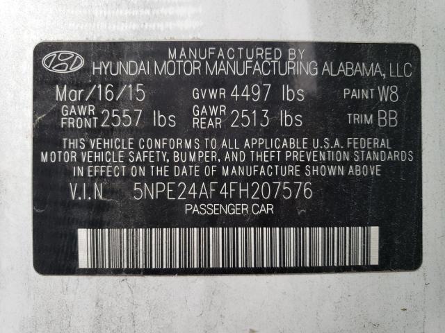 2015 HYUNDAI SONATA SE - 5NPE24AF4FH207576