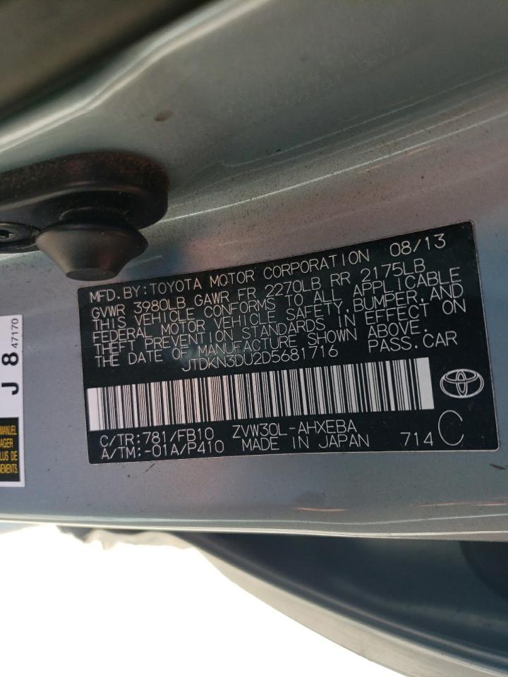 JTDKN3DU2D5681716 2013 Toyota Prius