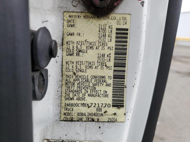 1N6BD0CT0EN721770 Nissan FRONTIER S