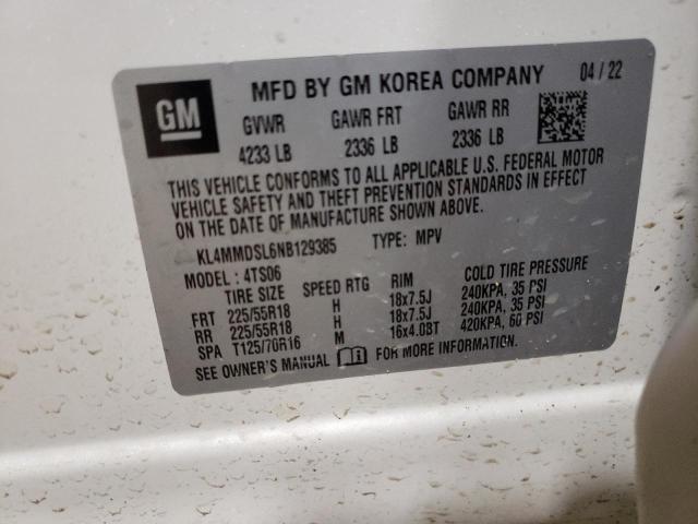 KL4MMDSL6NB129385 Buick Encore GX 10