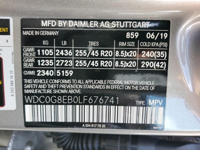 WDC0G8EB0LF676741 Mercedes-Benz Glc 300 4matic