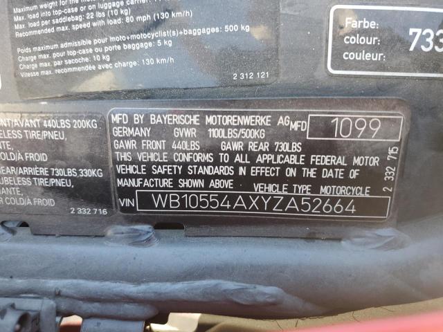 2000 BMW K1200RS - WB10554AXYZA52664