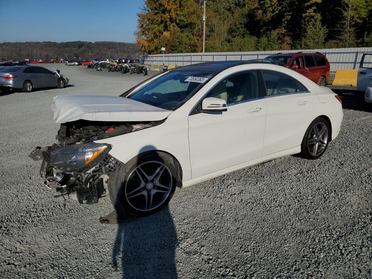 2015 MERCEDES-BENZ CLA 250 for Sale at Copart NC - CONCORD