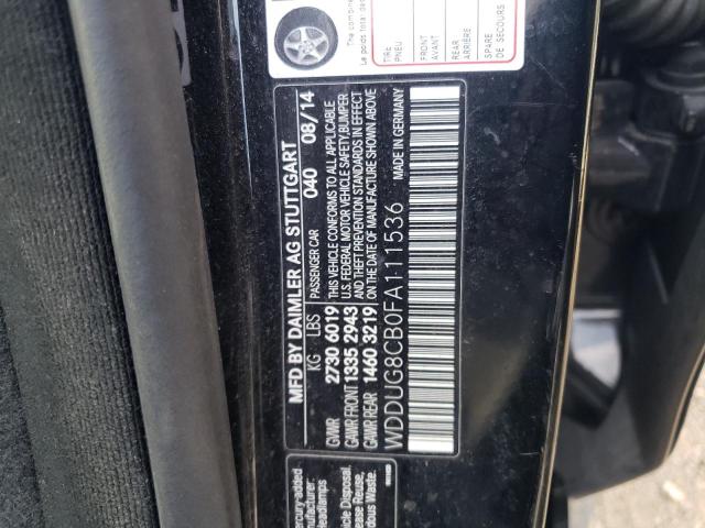 WDDUG8CB0FA111536 Mercedes-Benz S 550