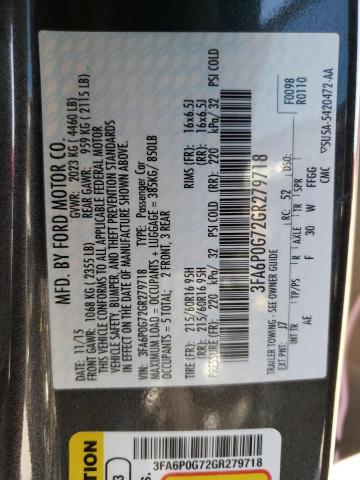 3FA6P0G72GR279718 Ford FUSION S