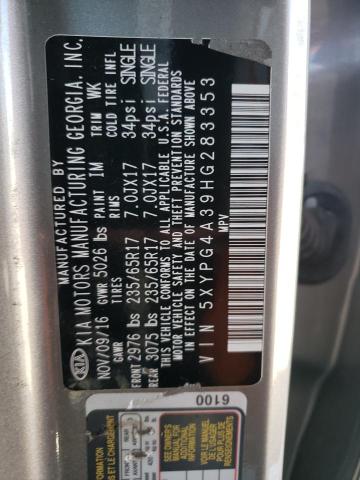2017 KIA SORENTO LX - 5XYPG4A39HG283353