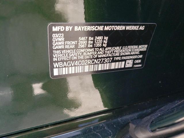 2024 BMW 840XI - WBAGV4C02RCN27307