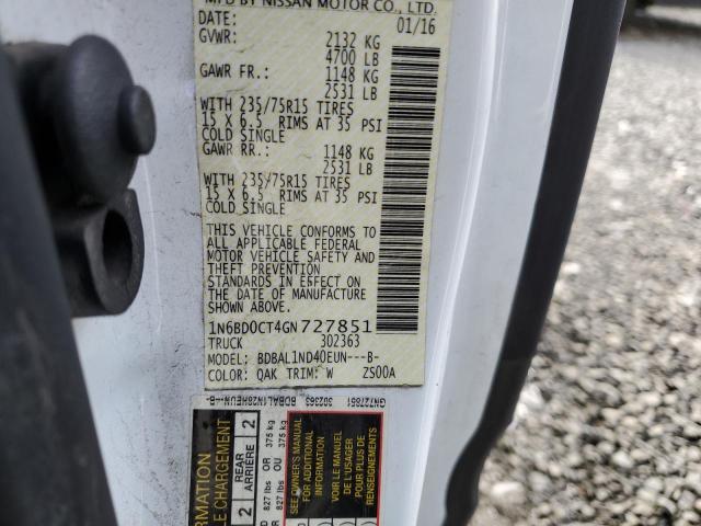 1N6BD0CT4GN727851 Nissan FRONTIER S