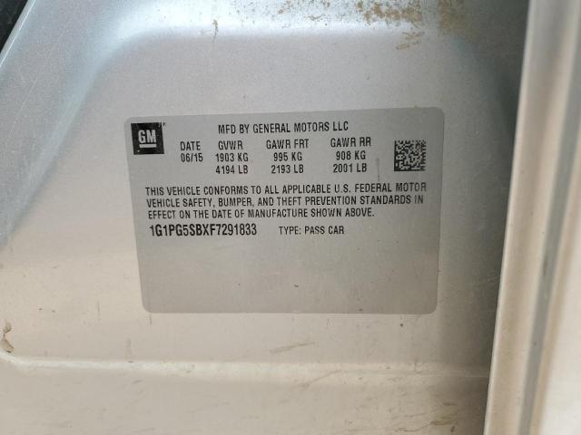 2015 CHEVROLET CRUZE LTZ - 1G1PG5SBXF7291833