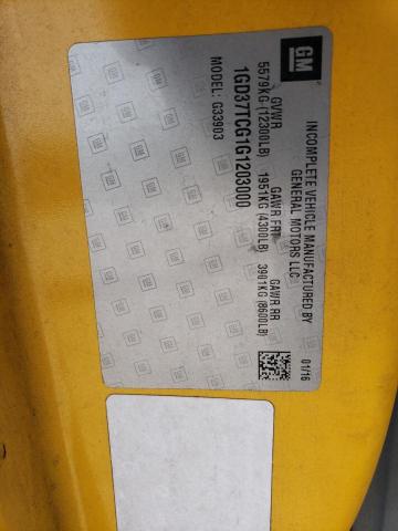 2016 GMC SAVANA CUT 1GD37TCG1G1203000