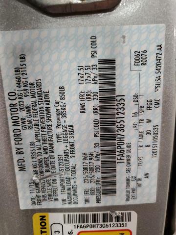 1FA6P0H73G5123351 Ford FUSION SE