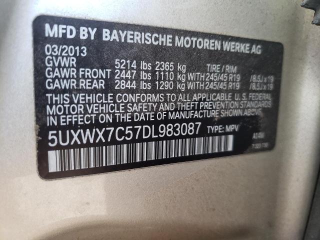 VIN 5UXWX7C57DL983087 2013 BMW X3, Xdrive35I no.13