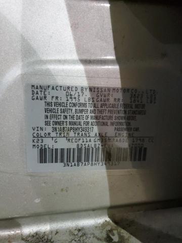 3N1AB7AP8HY349317 Nissan SENTRA S