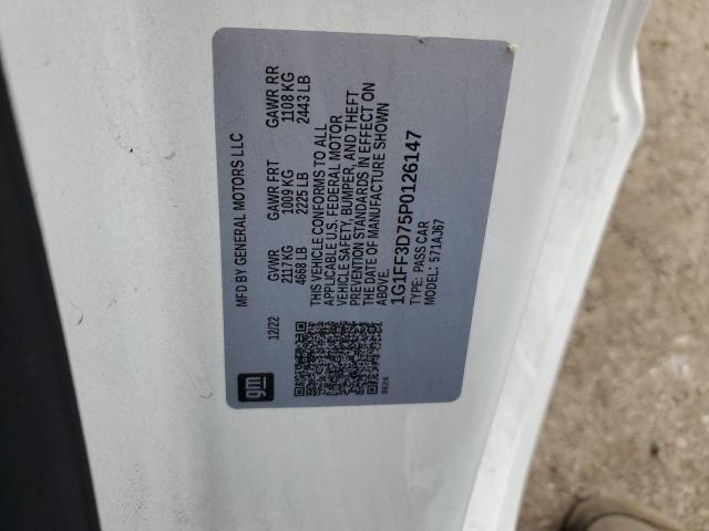 2023 CHEVROLET CAMARO LT1 - 1G1FF3D75P0126147