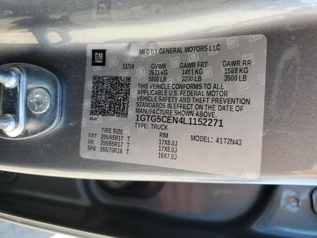 2020 GMC Canyon Sle VIN: 1GTG5CEN4L1152271 Lot: 71089103