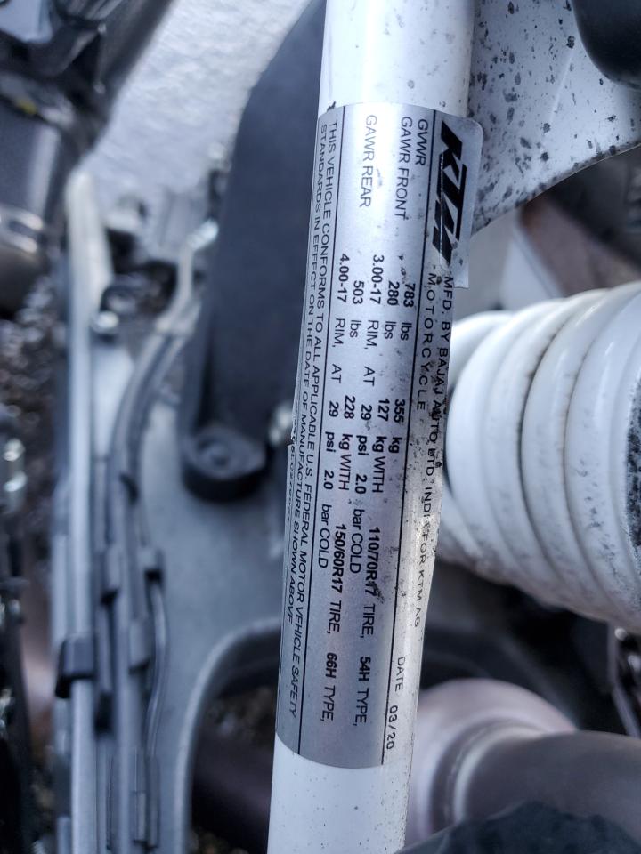 MD2JPJ405LC279037 2020 Ktm 390 Duke