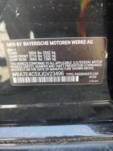 VIN WBA7E4C5XJGV23496 2018 BMW 7 Series, 740 XI no.12