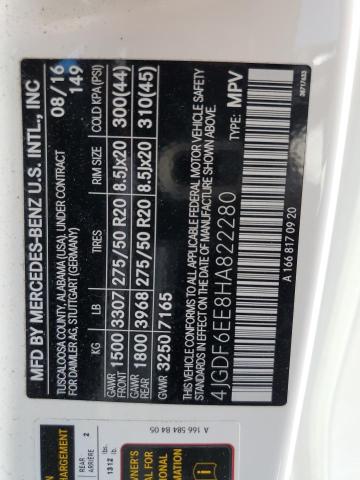 4JGDF6EE8HA822280 Mercedes-Benz Gls 450 4matic