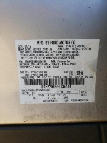 1FAHP2D83GG136544 Ford TAURUS SE
