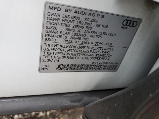 WA1LAAF78HD034108 2017 AUDI Q7, photo no. 13