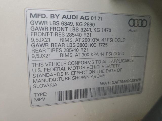 WA1LXAF79MD029329 Audi Q7 PREMIUM 14