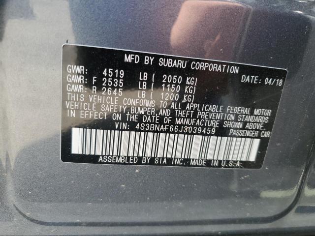 4S3BNAF66J3039459 Subaru Legacy 2.5i Premium