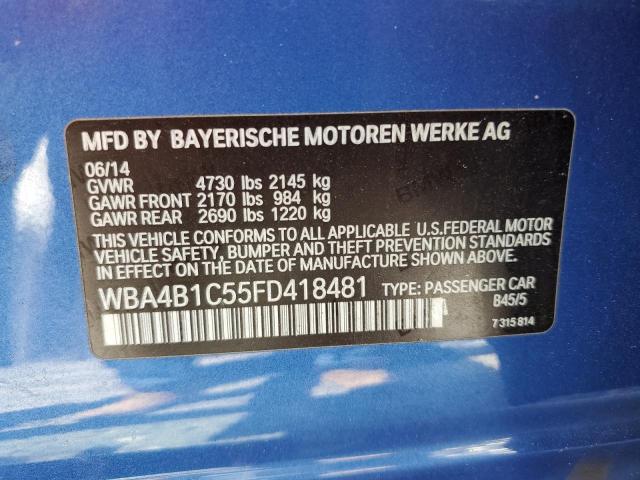 VIN WBA4B1C55FD418481 2015 BMW 4 Series, 435 I Gran... no.13