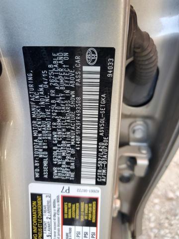 VIN 4T4BF1FK9FR493508 2015 Toyota Camry, LE no.12