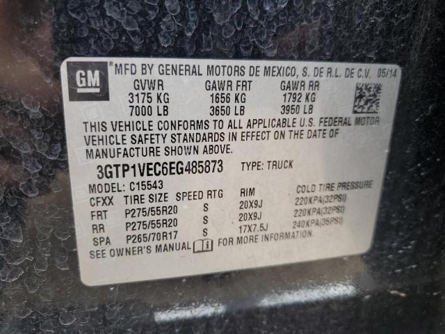 3GTP1VEC6EG485873 GMC Sierra C1500 Slt