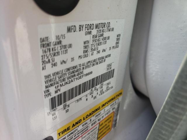 1FMJK2AT1GEF16699 Ford Expedition El Limited