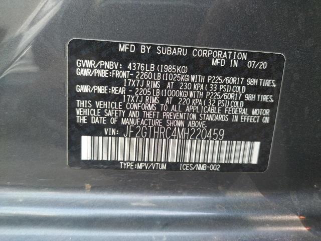 JF2GTHRC4MH220459 Subaru Crosstrek Sport