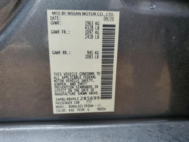 1N4BL4BVXLC285699 Nissan ALTIMA S