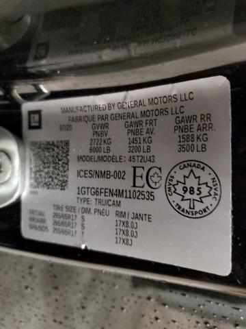 2021 GMC CANYON AT4 1GTG6FEN4M1102535